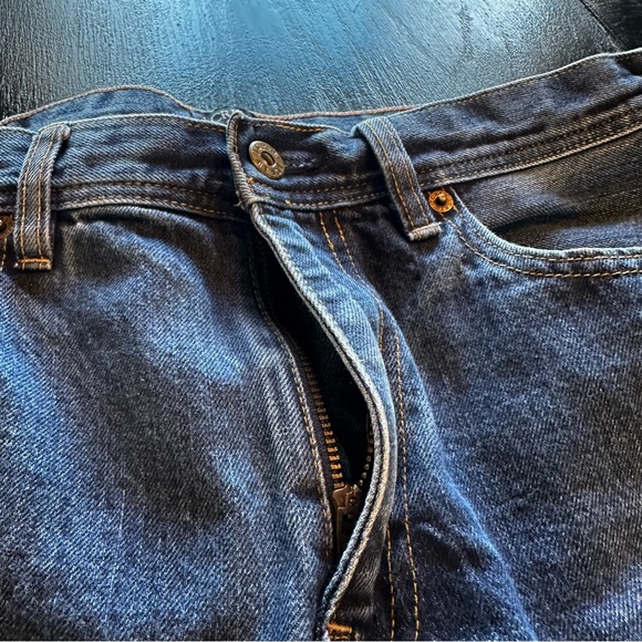 J. Crew 32x32 The Sutton Fit Darker Wash Jeans Denim Straight Fit Dad Jean - Picture 8 of 12